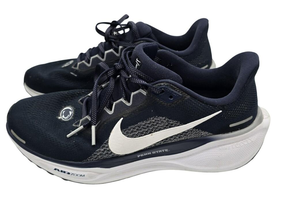 Penn State Nittany Lions Mens 9.5 Blue NCAA Football Nike Air Zoom Sneakers